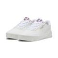 Sneaker PUMA "Carina 2.0 GirlPower Sneakers Damen" Gr. 35.5, weiß (weiß silber mist passionfruit gray pink), Obermaterial: Synthetik, Textil; Futter: Textil; Innensohle: Textil; Laufsohle: Gummi, Schuhe