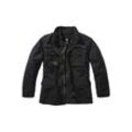 Parka BRANDIT "Brandit Herren Kids M65 Giant Jacket", Jungen, Gr. 122/128, schwarz, 100% Baumwolle, unifarben, casual, normal, ohne Ausschnitt, Langarm, Jacken