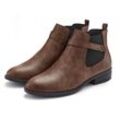 Chelseaboots VIVANCE Gr. 36, braun Damen Schuhe mit Stretch-Einsatz, Stiefelette, Ankle Boots VEGAN