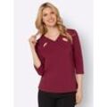 3/4-Arm-Shirt CLASSIC BASICS "3/4-Arm-Shirt" Gr. 38, rot (dunkelrot) Damen Shirts