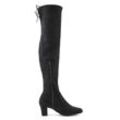 Overkneestiefel LASCANA Gr. 36, Varioschaft, schwarz, Damen, Obermaterial: 100% Textilmaterial. Futter: 100% Textilmaterial. Decksohle: 100% Lederimitat. Laufsohle: 100% Synthetik, unifarben, Schuhe, Slouchy Boots,Langschaft Stiefel,Schlupf-Boot, weiches Stretchmaterial