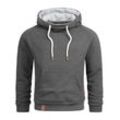 Kapuzenpullover ALESSANDRO SALVARINI "ASBeeno" Gr. L (52), grau (dunkelgrau) Herren Pullover mit Kapuze