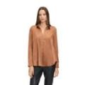 Longbluse BETTY BARCLAY "Betty Barclay Longbluse langarm", Damen, Gr. 38, braun (thrush), Obermaterial: 97% Polyester, 03% Elasthan., casual, lässig geschnitten normal, V-Ausschnitt, Langarm, Blusen