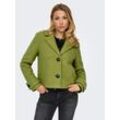 Kurzjacke ONLY "ONLVALERIA JACKET CC OTW", Damen, Gr. S (36), grün (oasis), Web, Obermaterial: 100% Polyester, unifarben, modisch, V-Ausschnitt, Jacken