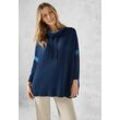 Strickpullover CECIL Gr. M-L, blau (oil blau) Damen Pullover mit 34 Ärmeln