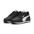 Sneaker PUMA "ST RUNNER V4 L", Gr. 40, schwarz-weiß (puma schwarz, puma weiß), Leder, sportlich, Schuhe