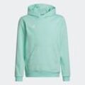 Kapuzensweatshirt ADIDAS PERFORMANCE "ENT22 HOODY Y" Gr. 128, grün (clear mint) Kinder Sweatshirts