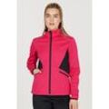 Softshelljacke ENDURANCE "Loralei", Damen, Gr. 36, rosa, 100% Polyester, mehrfarbig, casual, hoch geschlossener Ausschnitt, Langarm, Jacken, mit Reflektoren