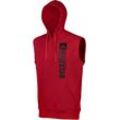 Hoodie ADIDAS PERFORMANCE "Community Vertical Hoody SL BOXING" Gr. M, rot, Sweatshirts, Herren, M, Obermaterial: 80% Baumwolle, 20% Polyester