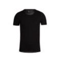 Funktionsshirt TRIGEMA "TRIGEMA T-Shirt aus Merinowolle", Herren, Gr. M, schwarz, 80% Wolle (Merinowolle), 20% Polyamid, sportlich, Kurzarm, Shirts