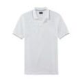 Poloshirt OLYMP "Casual", Herren, Gr. XL, weiß, Piquu00e9, Obermaterial: 100% Baumwolle, Basic, Shirts, mit Kontrastkanten