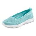 Sneaker Ballerinas LASCANA Gr. 35, blau (mint) Damen Schuhe ultraleichter Slipper, Slip-On-Sneaker, Freizeitschuh VEGAN