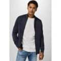 Strickjacke STREET ONE MEN Gr. L (42), blau (nightfall blau) Herren Strickjacken aus reiner Baumwolle