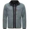 Plüschjacke RAGWEAR "Noory" Gr. L (52), grau Herren Jacken Basic Teddy-Fleece Jacke