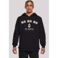Kapuzenpullover F4NT4STIC "Ho Ho Ho Santa Claus Weihnachten", Herren, Gr. L, schwarz, Obermaterial: 65% Baumwolle, 35% Polyester, casual, slim fit, Langarm, Pullover, Weihnachten, Geschenk, Logo