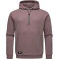 Kapuzenpullover RAGWEAR "Arrwen" Gr. L (52), lila (mauve) Herren Pullover Gemütlicher Hoodie mit verstellbarer Kapuze