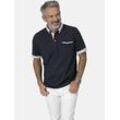 Poloshirt BABISTA "Poloshirt FIOREZZENTO" Gr. 48, blau (dunkelblau) Herren Shirts mit Brusttasche