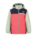 Skijacke ZIGZAG "Sanga", Herren, Gr. 152, pink (pink, grün), 100% Polyester, mehrfarbig, casual, ohne Ausschnitt, Jacken, mit wasserabweisender Membran