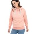 Kapuzensweatshirt DEPROC ACTIVE "HildaCMYK II WOMEN" Gr. 36 (S), orange Damen Sweatshirts weiche Fleecejacke mit Kängurutasche