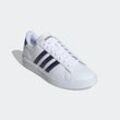 Sneaker ADIDAS SPORTSWEAR "GRAND COURT CLOUDFOAM COMFORT" Gr. 36,5, bunt (cloud weiß, dunkelblau, preloved scarlet), Synthetik, Schuhe, Design auf den Spuren des adidas Superstar