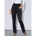 Thermohose CLASSIC BASICS, Damen, Gr. 22, Kurzgrößen, schwarz, 100% Polyester, unifarben, lang, Hosen