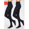 Thermostrumpfhose LAVANA Gr. S (36/38), schwarz Damen, Obermaterial: 66% Baumwolle, 30% Polyester, 4% Elasthan, Strumpfhosen mit angerauter Innenseite