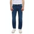 Straight-Jeans MUSTANG "Tramper Straigt", Herren, Gr. 40, Länge 36, blau (dunkelblau), Denim/Jeans, Obermaterial: 99% Baumwolle, 1% Elasthan, casual, straight fit, Jeans