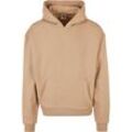 Sweatshirt URBAN CLASSICS "Urban Classics Herren Ultra Heavy Hoody" Gr. 4XL, beige (unionbeige), Herren, 100% Baumwolle, unifarben, Sweatshirts