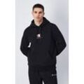 Kapuzensweatshirt CHAMPION "Hooded Sweatshirt" Gr. M (48/50), schwarz (nbk) Herren Sweatshirts