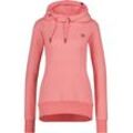 Kapuzensweatshirt ALIFE & KICKIN "Damen SarahAK A" Gr. M, rosa (ocean coral melange), Damen, 50% Baumwolle 50% Polyester, Sweatshirts