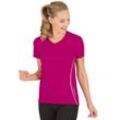 T-Shirt TRIGEMA "TRIGEMA Sportshirt COOLMAX" Gr. L, pink (magenta) Damen Shirts