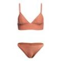 Tankini ROXY "Coconut Crew" Gr. M, Cup B, beige (cedar wood) Damen Bikini-Sets