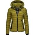 Steppjacke NAVAHOO "Lulana" Gr. S (36), grün (moosgrün), Damen, Oberstoff: 100% Nylon, Futter: 100% Polyester, Wattierung: 100% Polyester, Ärmelfutter: 100% Polyester, Jacken, leichte Übergangsjacke mit Kapuze