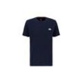 T-Shirt ALPHA INDUSTRIES "Alpha Industries Men - T-Shirts Signature Puff Print BP T" Gr. L, blau (rep.blau), Herren, Obermaterial: 100% Baumwolle, Shirts