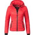 Steppjacke MARIKOO "Samtpfote" Gr. M (38), rot, Damen, Oberstoff: 100% Nylon, Futter: 100% Polyester, Wattierung: 100% Polyester, Jacken, ultraleichte Übergangsjacke mit Kapuze