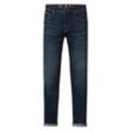 Slim-fit-Jeans PETROL INDUSTRIES "SEAHAM VTG", Herren, Gr. 30, Länge 34, blau (schwarz vintage), Denim/Jeans, Obermaterial: 94% Baumwolle, 3% Elasthan, 3% Polyester, modisch, schmal, Jeans