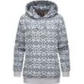 Hoodie RAGWEAR "Cinda" Gr. XS (34), grau (hellgrau) Damen Sweatshirts modischer Kapuzenpullover mit hohem Kragen