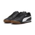 Sneaker PUMA "PUMA Turino II Sneakers Erwachsene" Gr. 37.5, schwarz-weiß (schwarz, weiß silber metallic) Schuhe