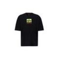 T-Shirt ALPHA INDUSTRIES "Alpha Industries Men - T-Shirts Satin Logo T" Gr. L, schwarz Herren Shirts