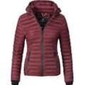 Steppjacke MARIKOO "Samtpfote" Gr. M (38), rot (bordeaux), Damen, Oberstoff: 100% Nylon, Futter: 100% Polyester, Wattierung: 100% Polyester, Jacken, ultraleichte Übergangsjacke mit Kapuze