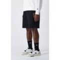 Sweatshorts CHAMPION "Long Bermuda", Herren, Gr. M (48/50), N-Gr, schwarz (nbk), Obermaterial: 69% Baumwolle, 31% Polyester, sportlich, Hosen