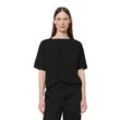 T-Shirt MARC O'POLO "aus Viskose-Stretch-Jersey" Gr. S, schwarz, Damen, Obermaterial: 56% Viskose, 37% Modal, 7% Elasthan, unifarben, Shirts