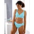 Jazz-Pants Slips WÄSCHEPUR, Damen, Gr. 48/50, blau (aqua), 95% Baumwolle, 5% Elasthan, Unterhosen