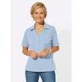 Poloshirt CLASSIC BASICS "Shirt" Gr. 42, blau (hellblau) Damen Shirts