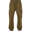 Cargohose URBAN CLASSICS "Urban Classics Herren Cotton Cargo Pants" Gr. 3XL, US-Größen, grün (tiniolive) Herren Hosen