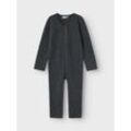 Overall NAME IT "NBMWMINO WOOL BRU LS SUIT NOOS" Gr. 50, N-Gr, blau (ombre blau), Jungen, Obermaterial: 100% Wolle, unifarben, Overalls