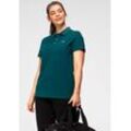 Poloshirt KANGAROOS, Damen, Gr. 40/42, blau (petrol), Obermaterial: 100% Baumwolle, casual, figurumspielend, Kurzarm, Shirts, Kurzarm, unifarben, Polokragen, aus Baumwolle