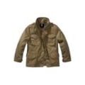 Parka BRANDIT "Brandit Herren Kids M65 Standard Jacket", Jungen, Gr. 122/128, grün (olive), 80% Polyester, 20% Baumwolle, mehrfarbig, casual, normal, ohne Ausschnitt, Langarm, Jacken