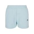 Sweatshorts STARTER BLACK LABEL "Starter Black Label Damen Ladies Starter Essential Sweat Shorts" Gr. M, US-Größen, blau (icewaterblau) Damen Hosen