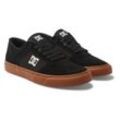 Sneaker DC SHOES "Teknic", Gr. 10,5(44), schwarz (schwarz, gum), Obermaterial: Leder (Kuh) / Futter: Textil / Außensohle: Gummi, Schuhe